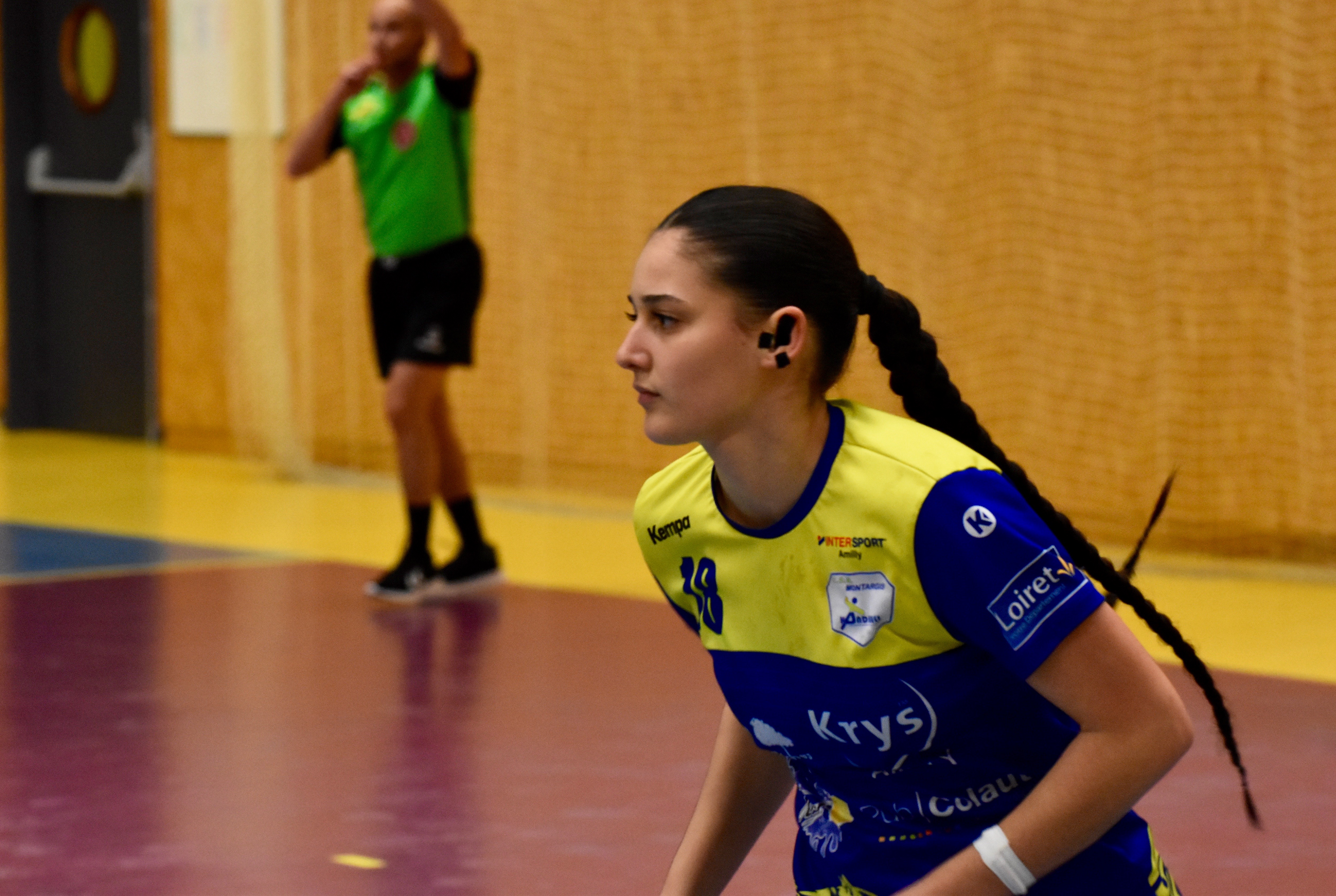 Les joueuses de l’USM Montargis en match — USM–Évry — DSC_0210